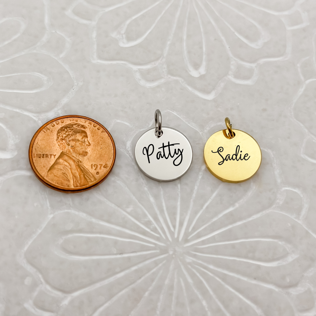 Circle Name Necklace