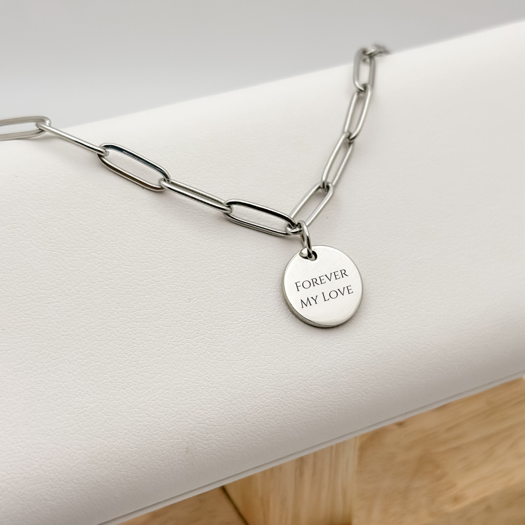 Circle Name Necklace