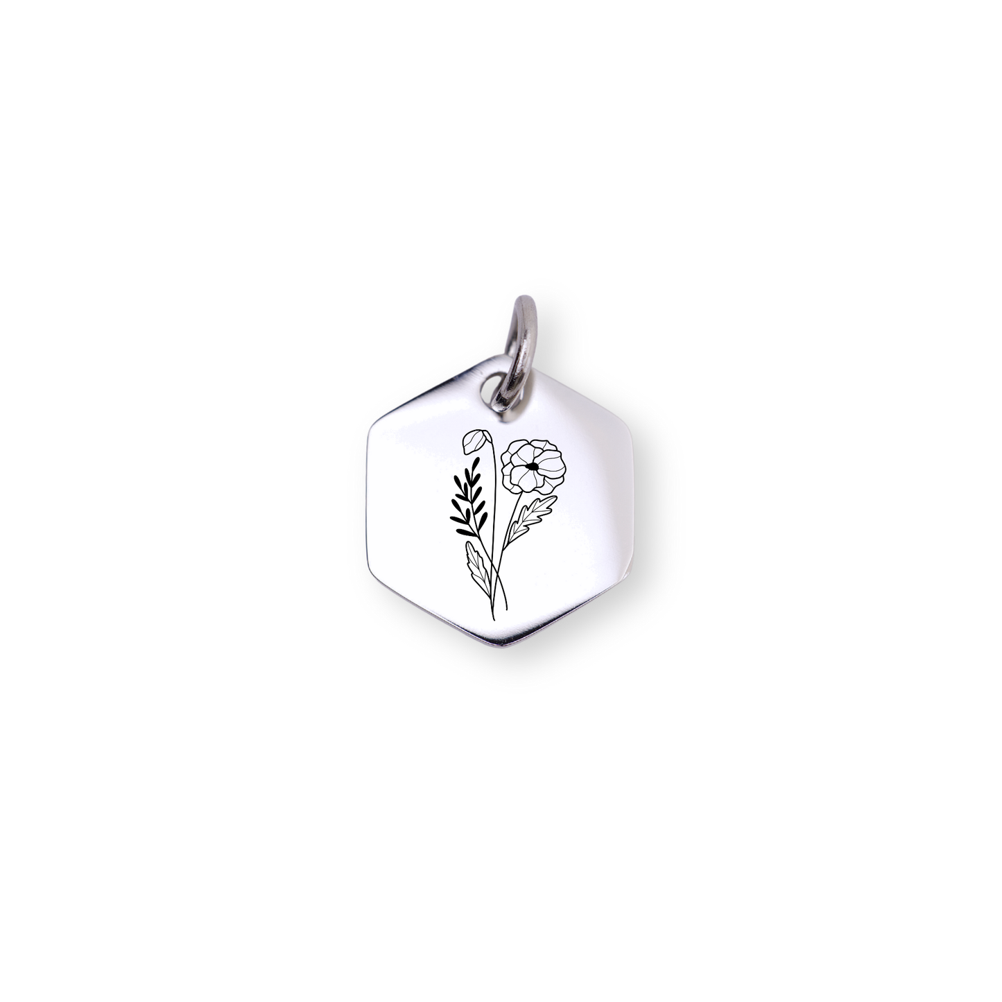 August Birth flower Charm – Poppy