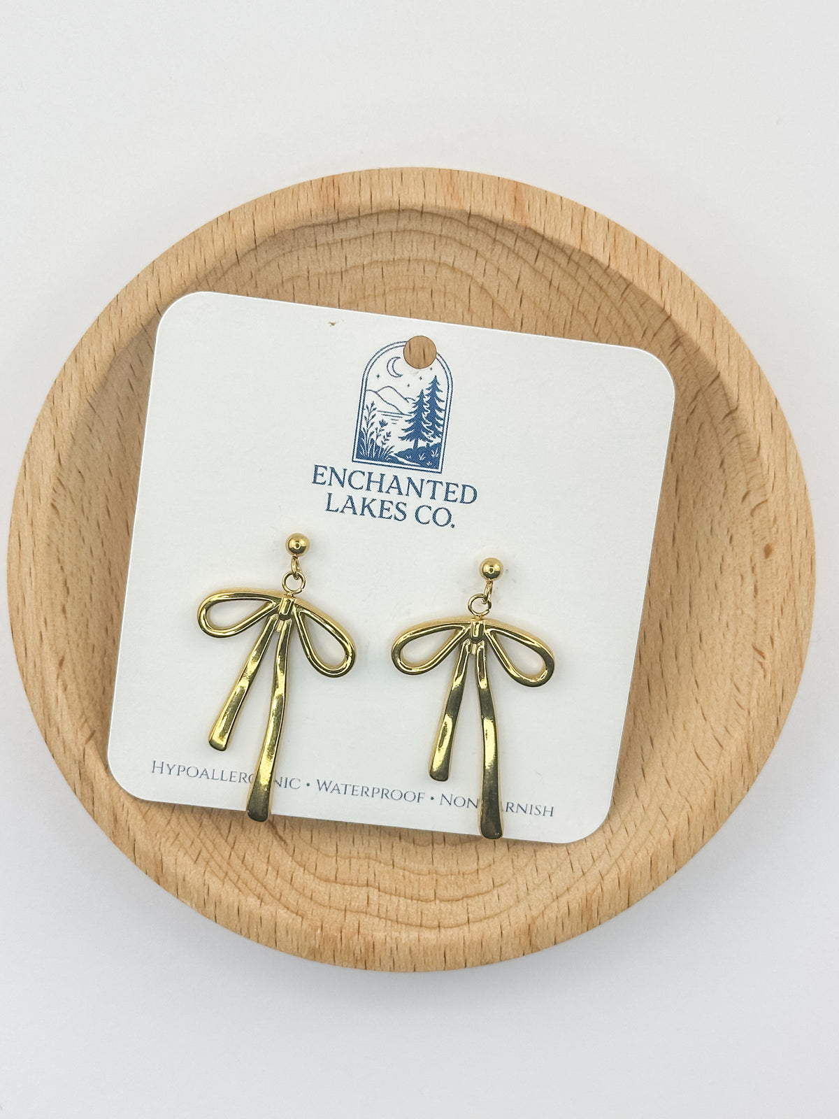Ribbon Bow Stud Earrings