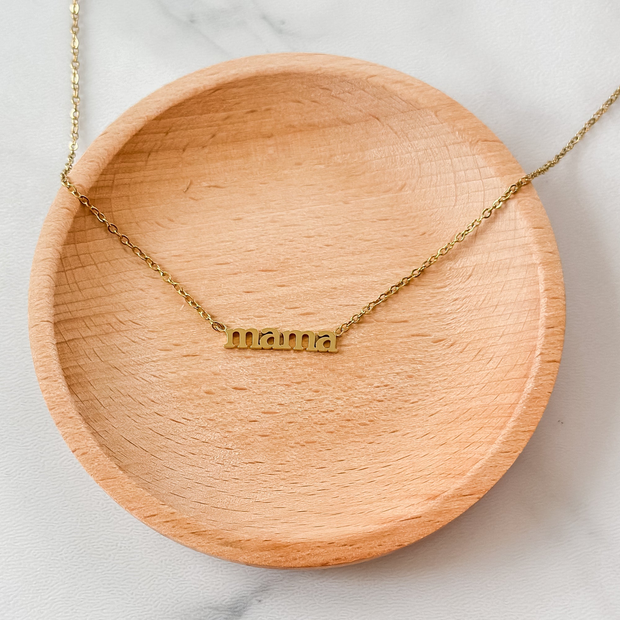 Mama Cut-Out Necklace