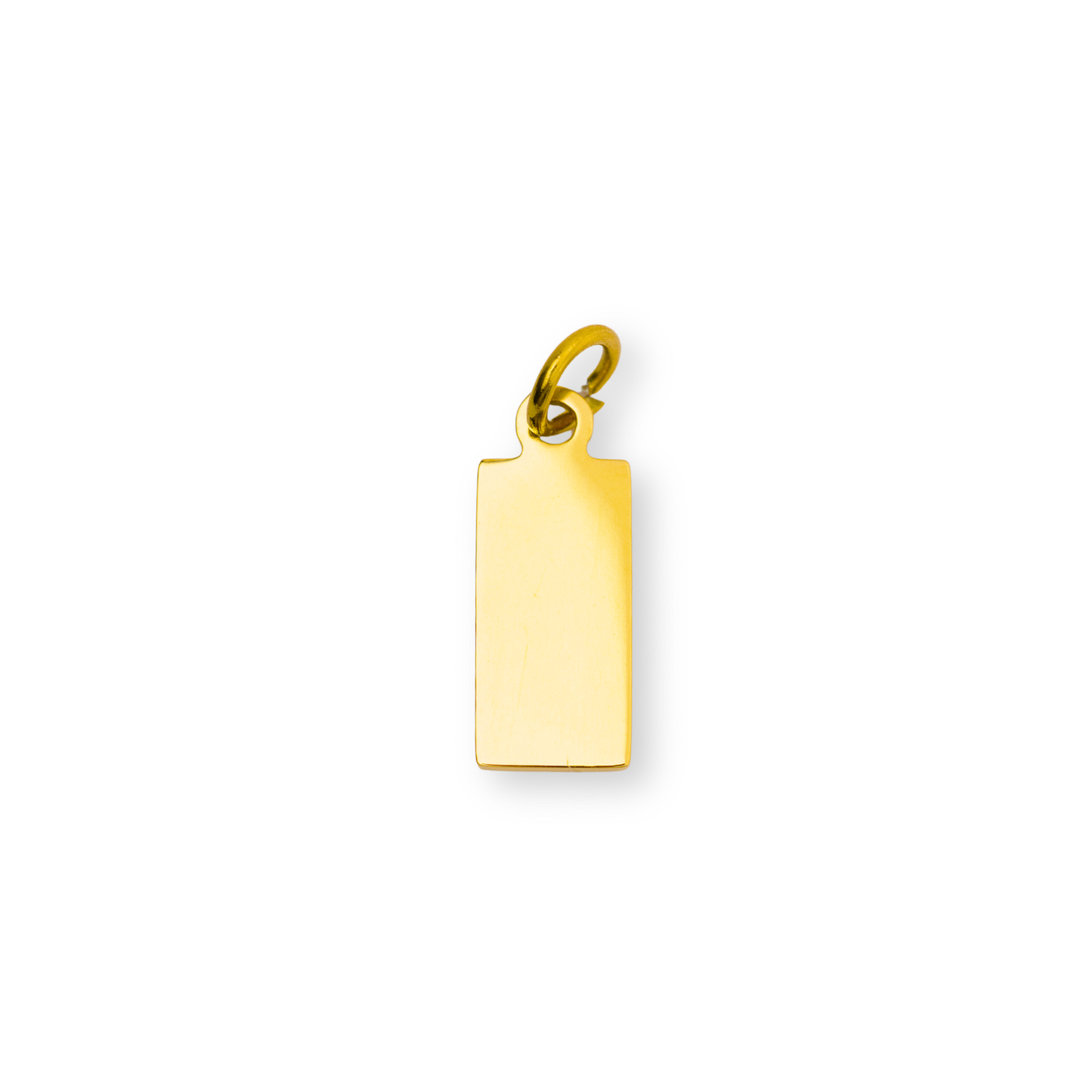 Gold Tiny Tag Name Necklace