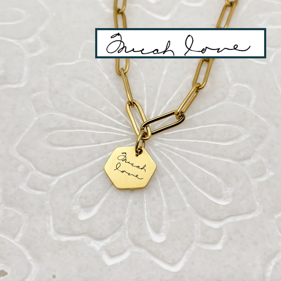 Signature Hexagon Name Necklace
