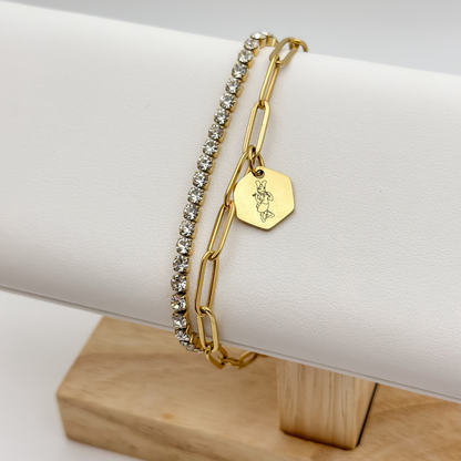 Whimsical Miss Duck Sketch Bracelet – A Touch of Classic Charm