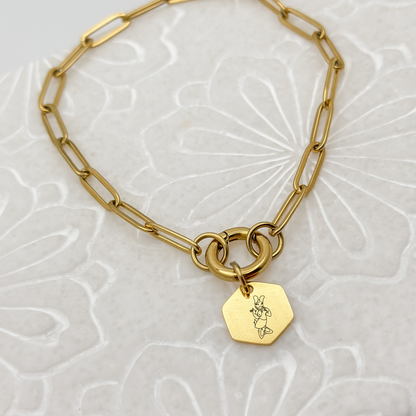 Whimsical Miss Duck Sketch Bracelet – A Touch of Classic Charm