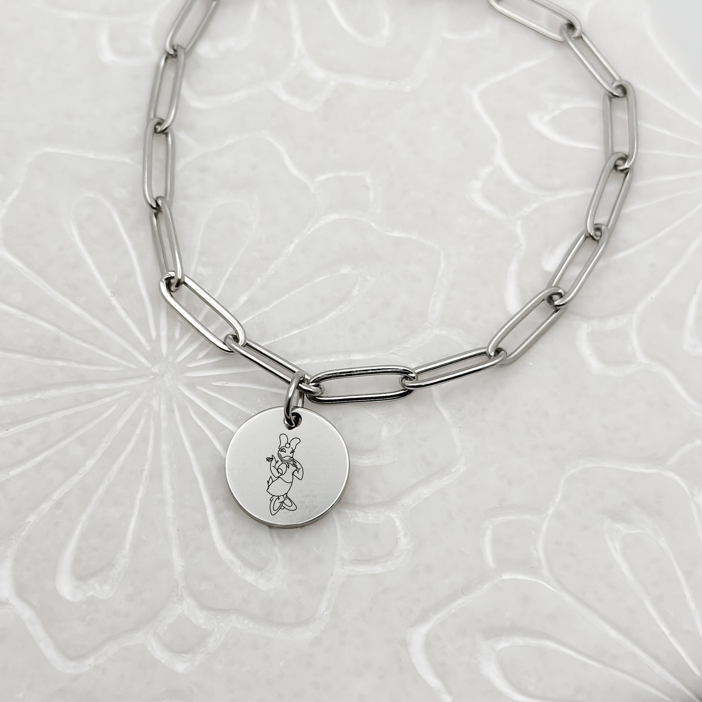 Whimsical Miss Duck Sketch Bracelet – A Touch of Classic Charm