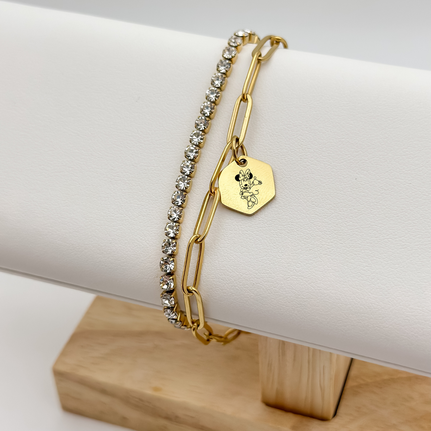 Whimsical Miss Mouse Sketch Bracelet – A Touch of Classic Charm