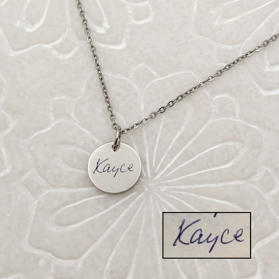 Signature Circle Name Necklace