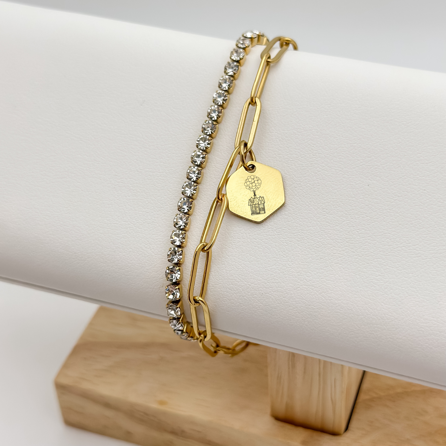 Floating House Charm Bracelet