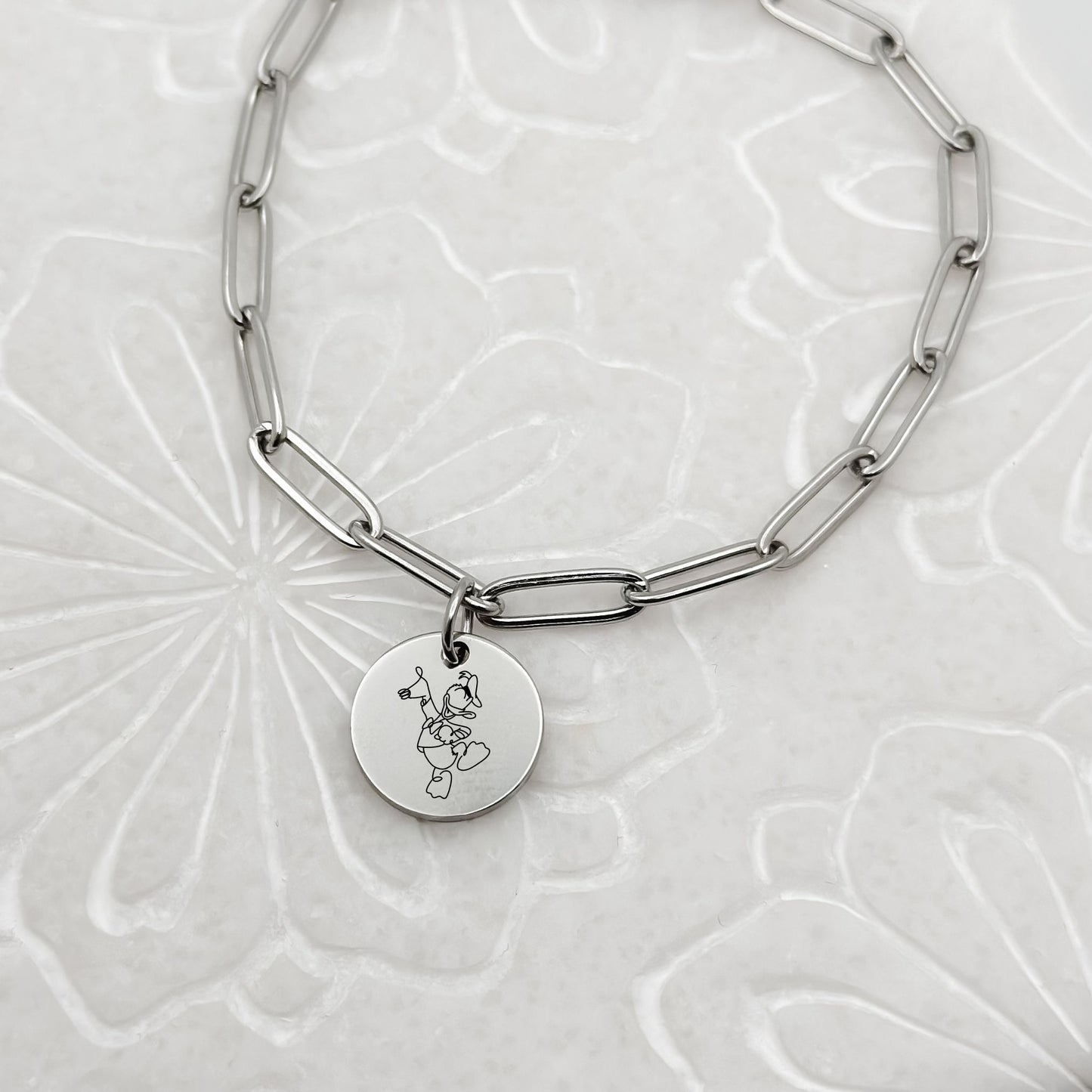 Whimsical Duck Sketch Bracelet – A Touch of Classic Charm