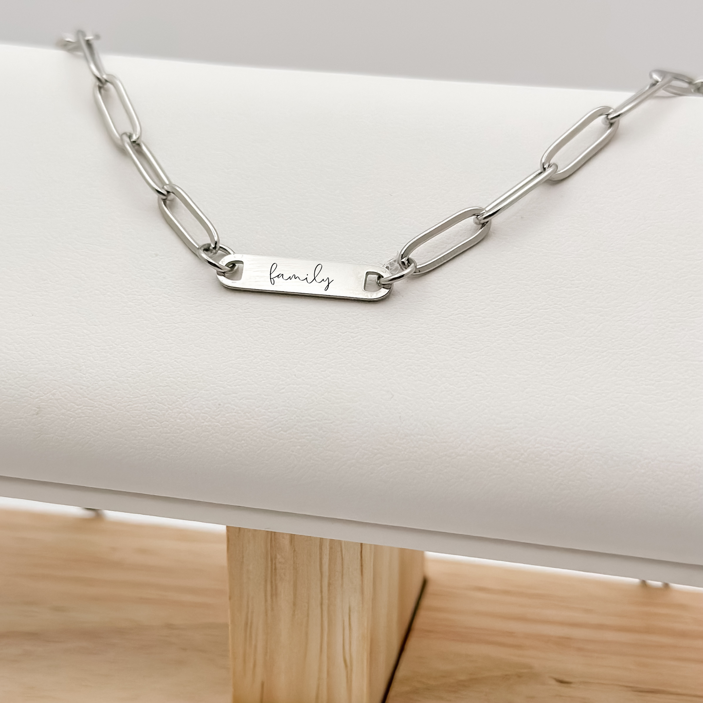 Family Small Bar Necklace