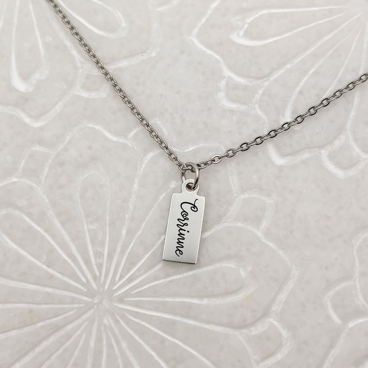 Silver Tiny Name Necklace