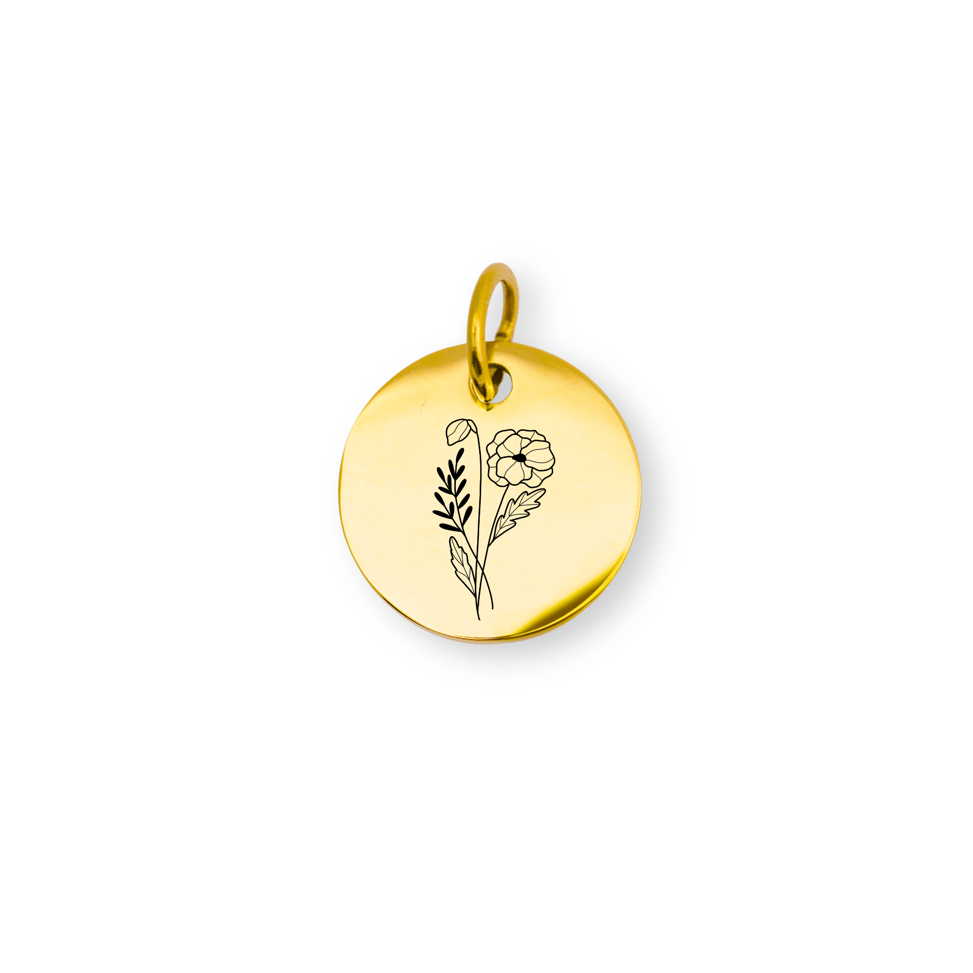 August Birth flower Charm – Poppy