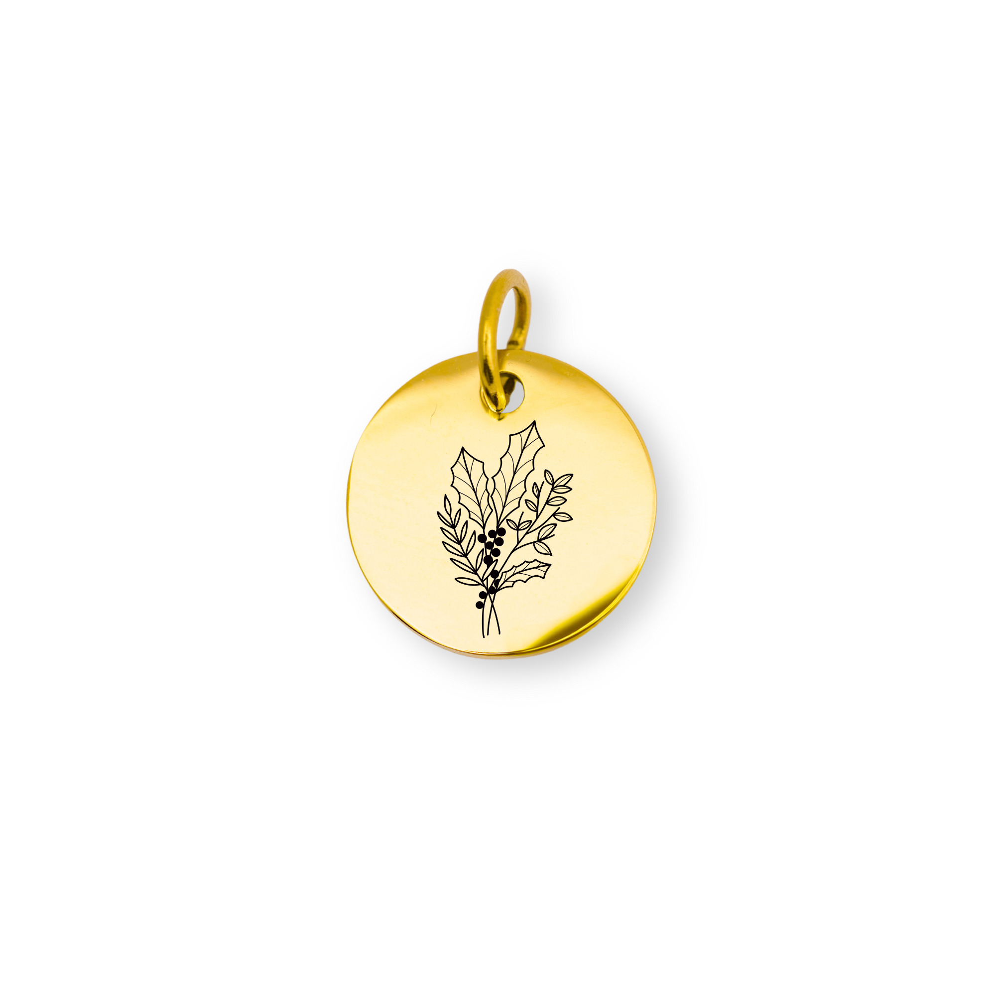 December Birth flower Charm – Holly