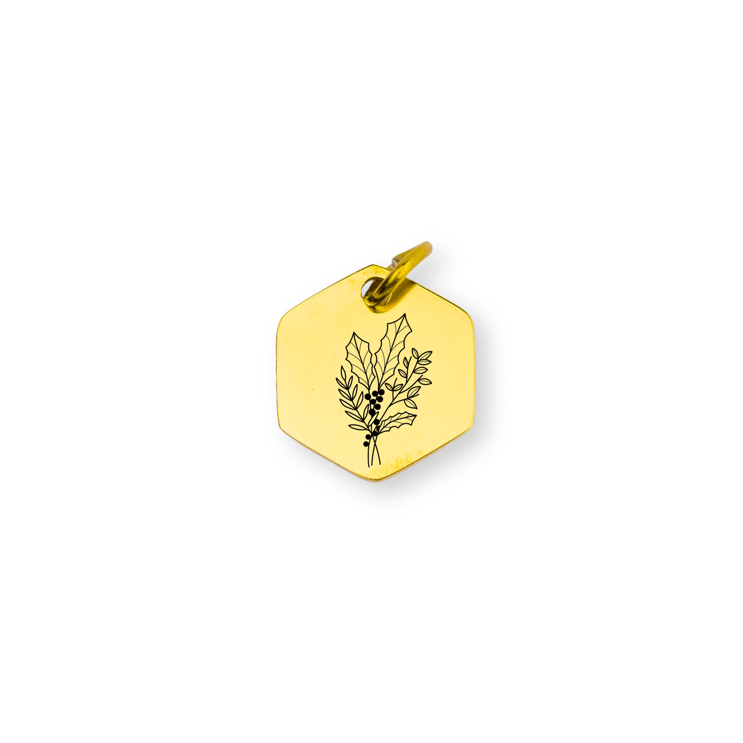December Birth flower Charm – Holly