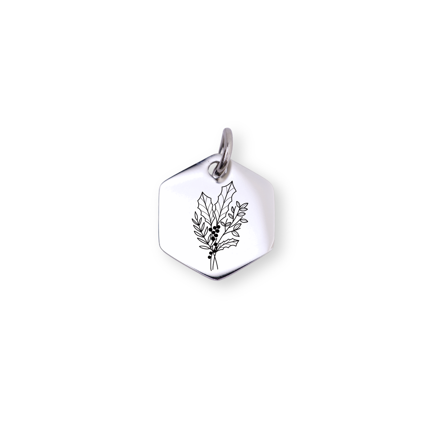 December Birth flower Charm – Holly