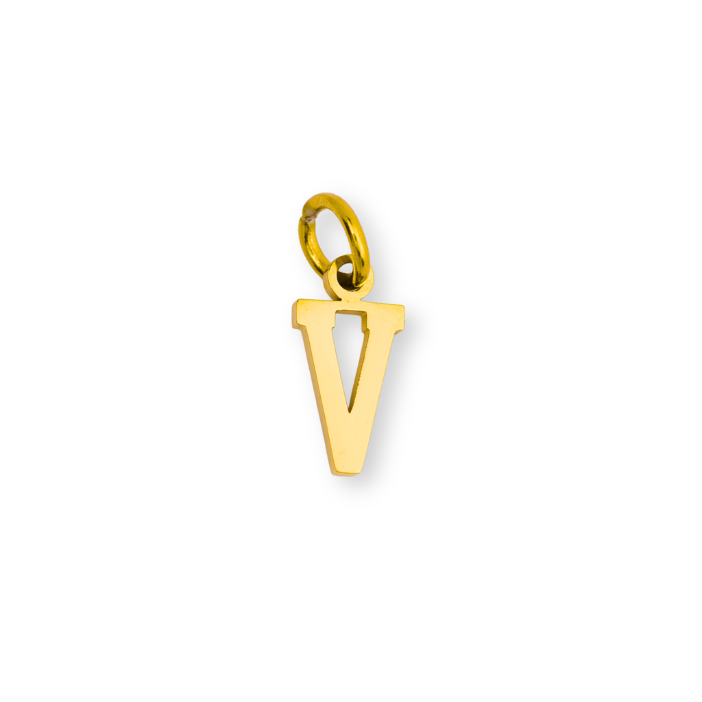 V - Letter Charm