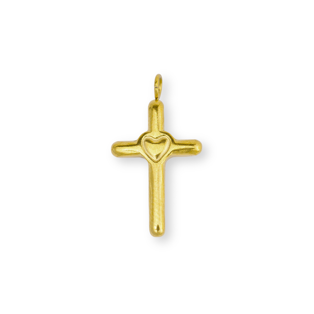 Heart Cross Charm
