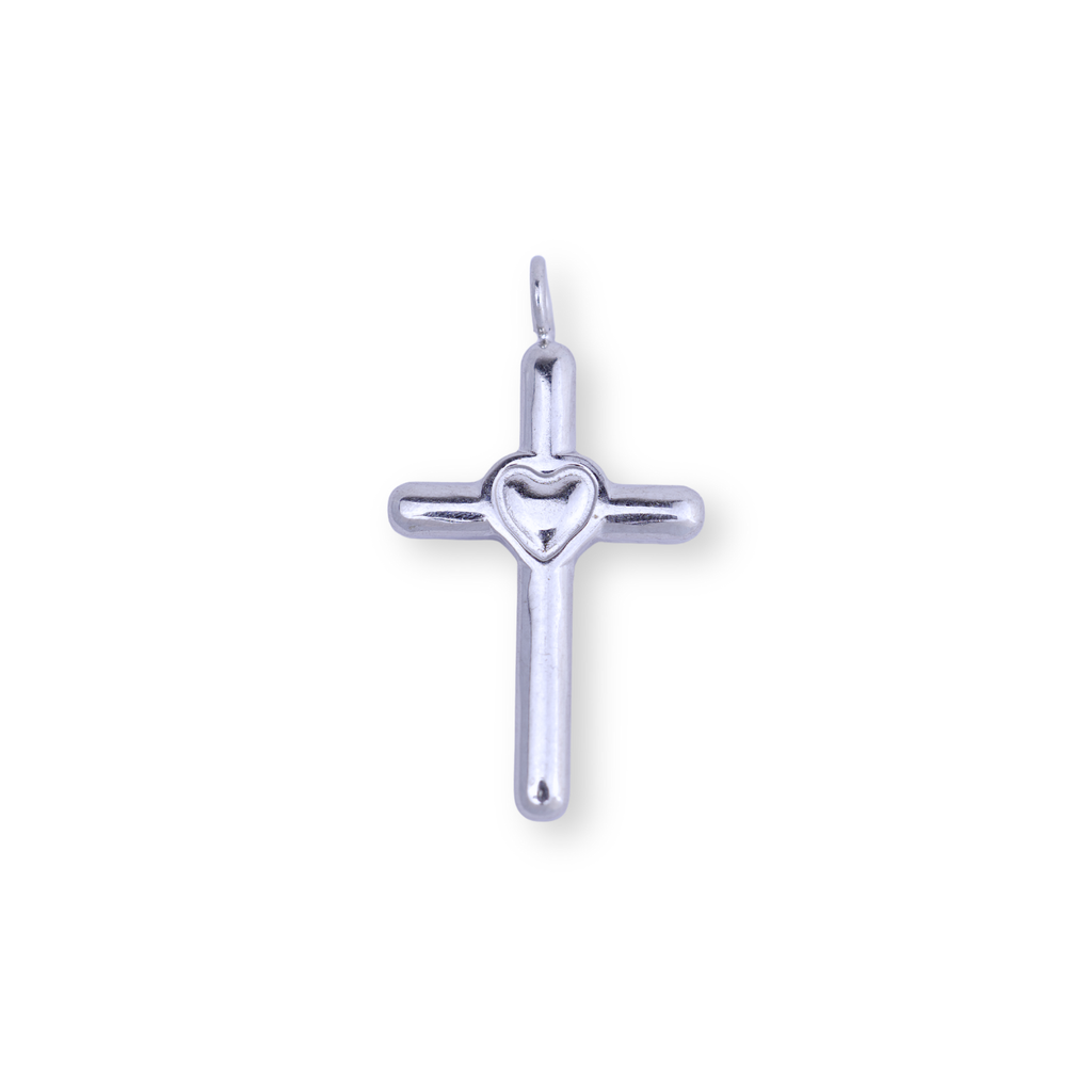 Heart Cross Charm