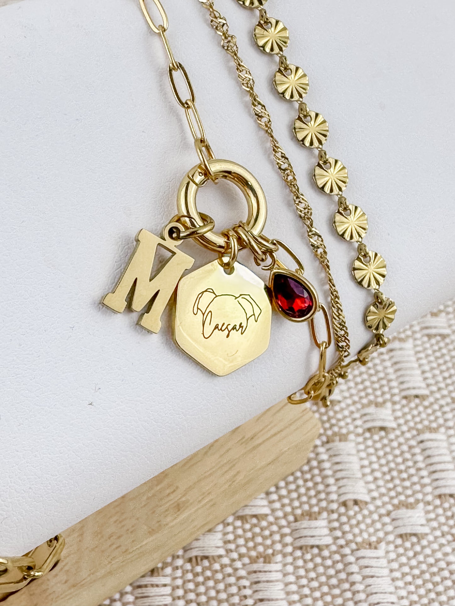 Birth flower Bouquet Necklace