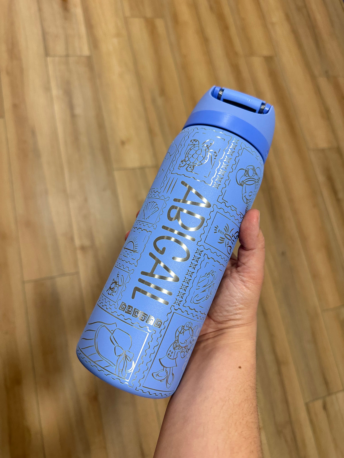 Magical Cruise Stamp Owala 32oz Water Bottle,  Personalized Name