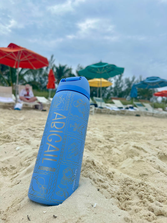 Magical Cruise Stamp Owala 32oz Water Bottle,  Personalized Name