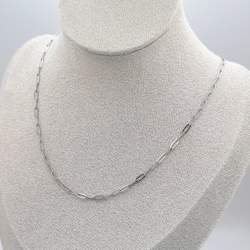 Mini Paperclip Chain Necklace