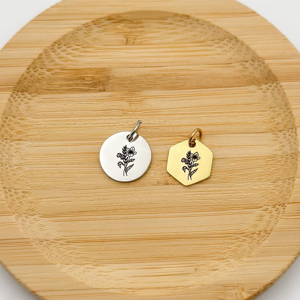 February Birth flower Charm – Violet