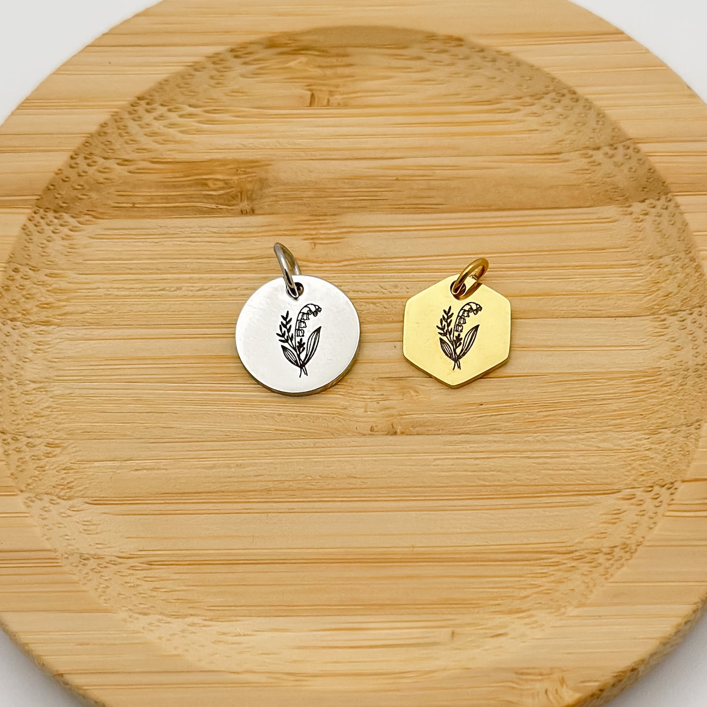 May Birth flower Charm – Lily of the Valley