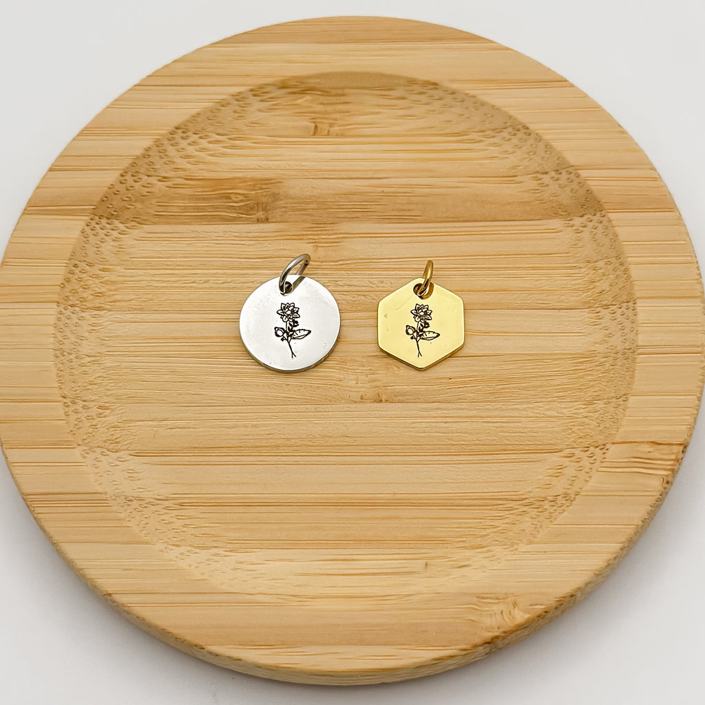 July Birth flower Charm – Water Lily