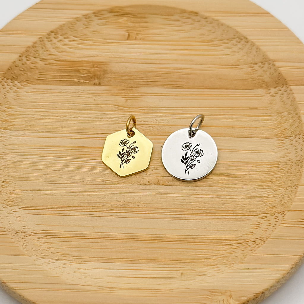 September Birth flower Charm – Morning Glory