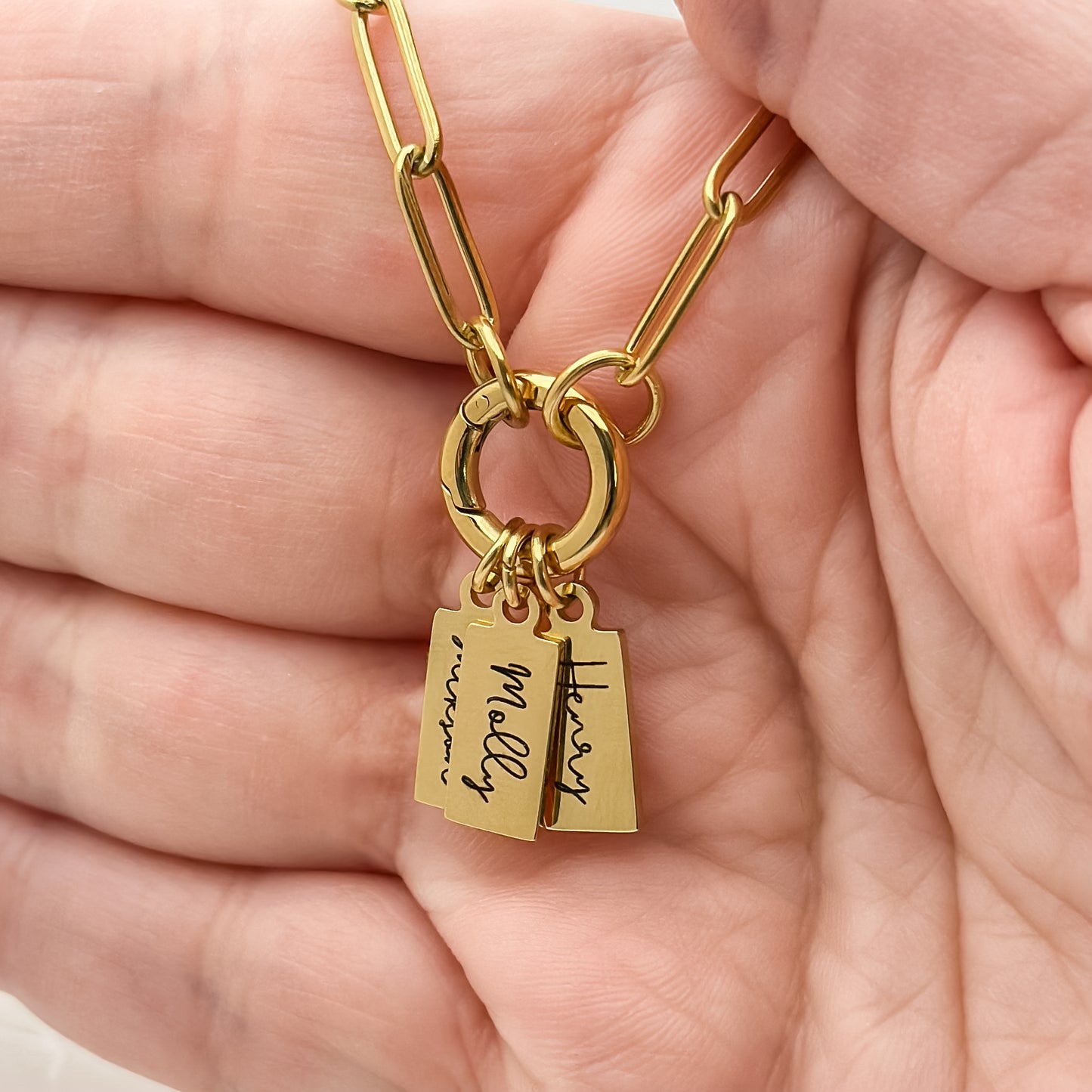Gold Tiny Name Necklace