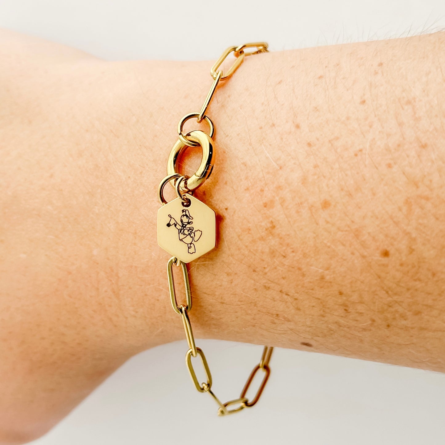 Whimsical Duck Sketch Bracelet – A Touch of Classic Charm