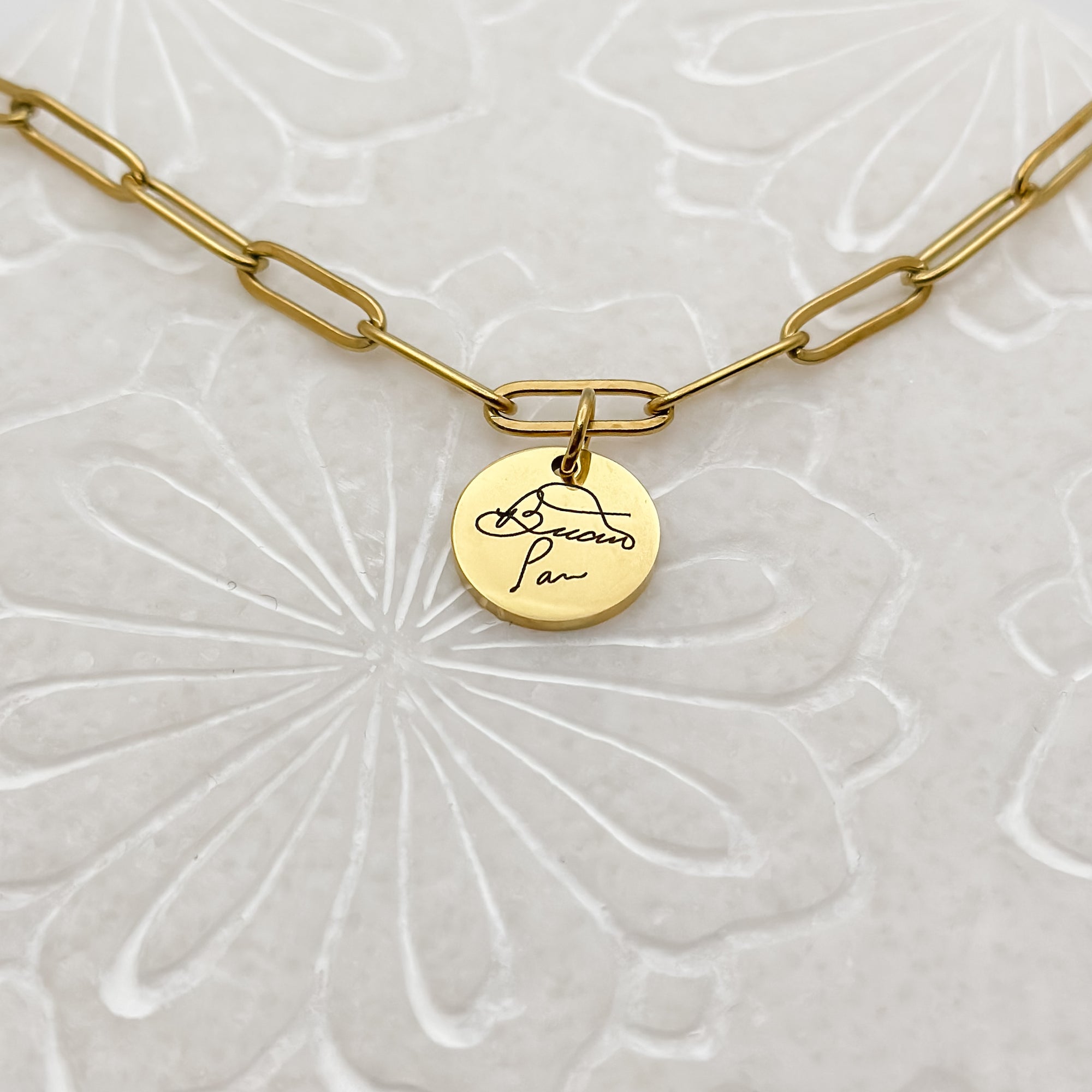 Signature Circle Name Necklace