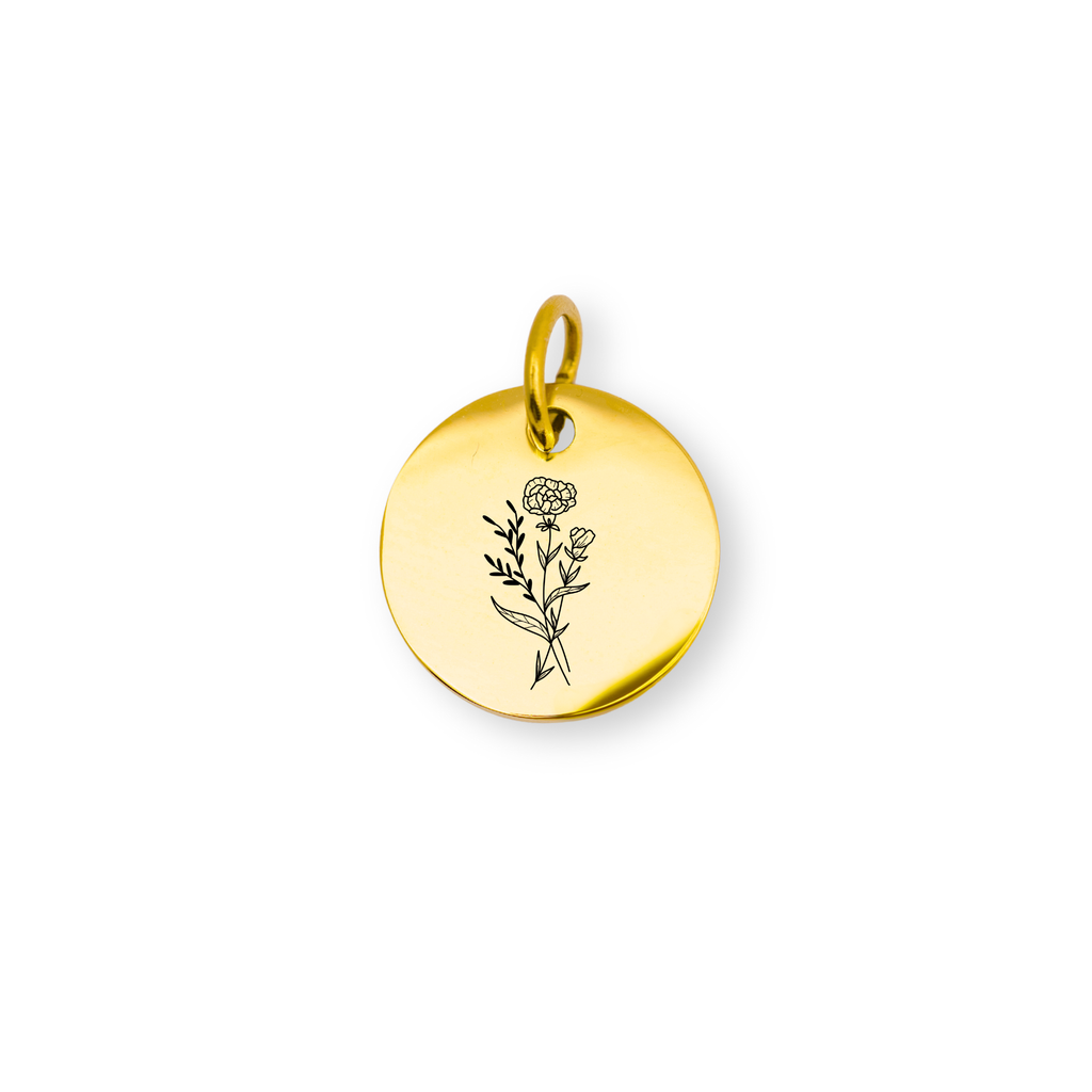 January Birth flower Charm – Carnation
