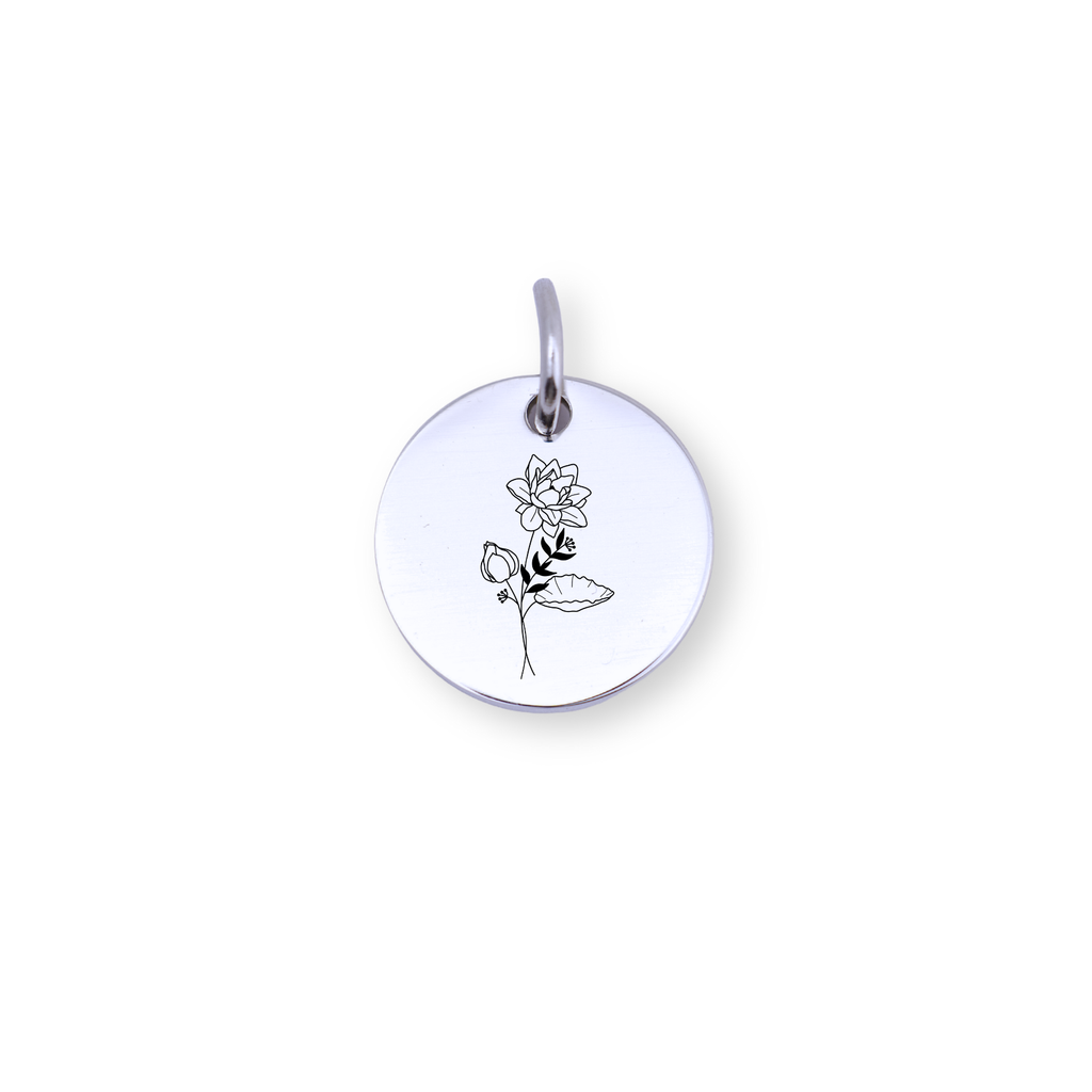 July Birth flower Charm – Water Lily