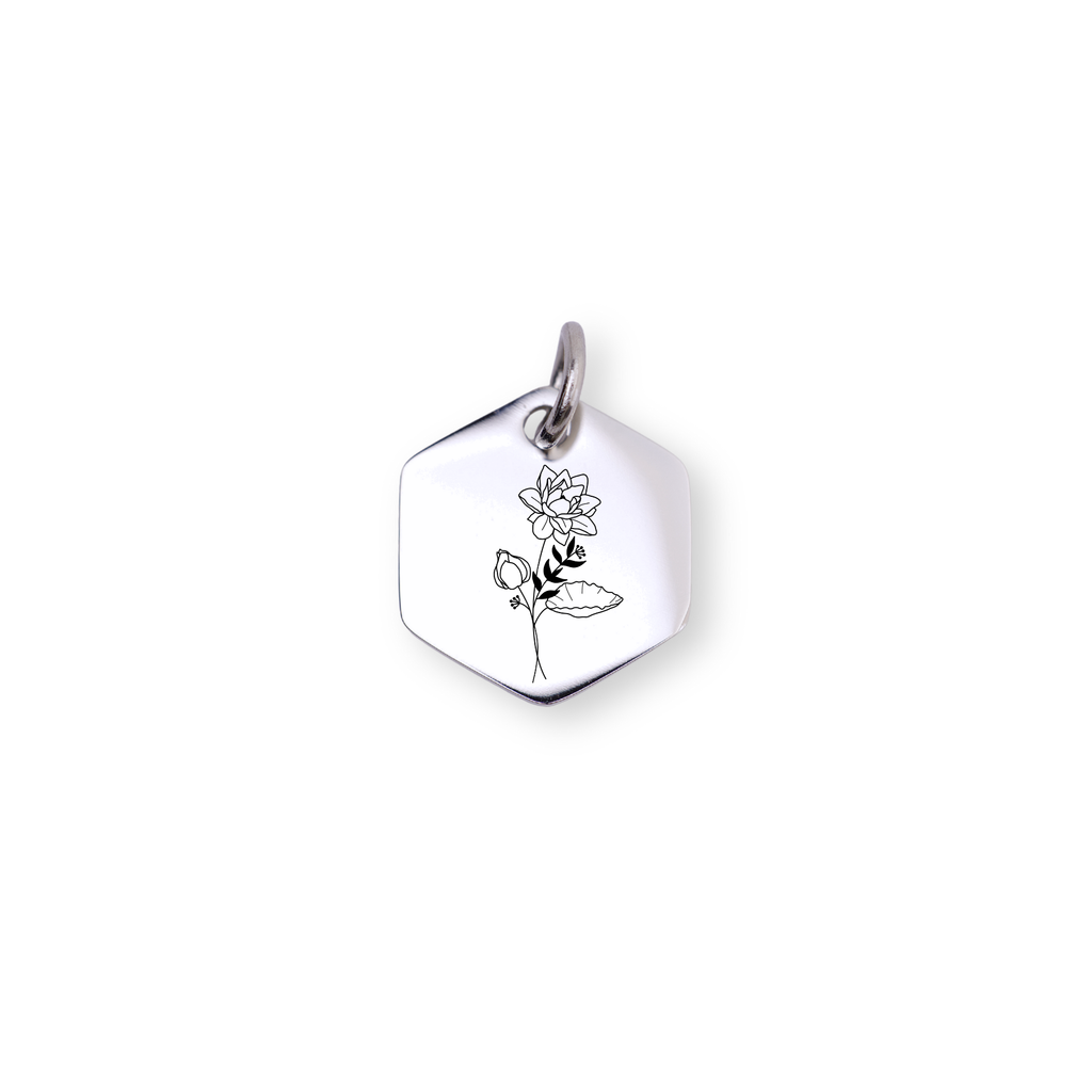 July Birth flower Charm – Water Lily