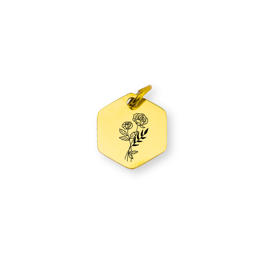 June Birth flower Charm – Rose