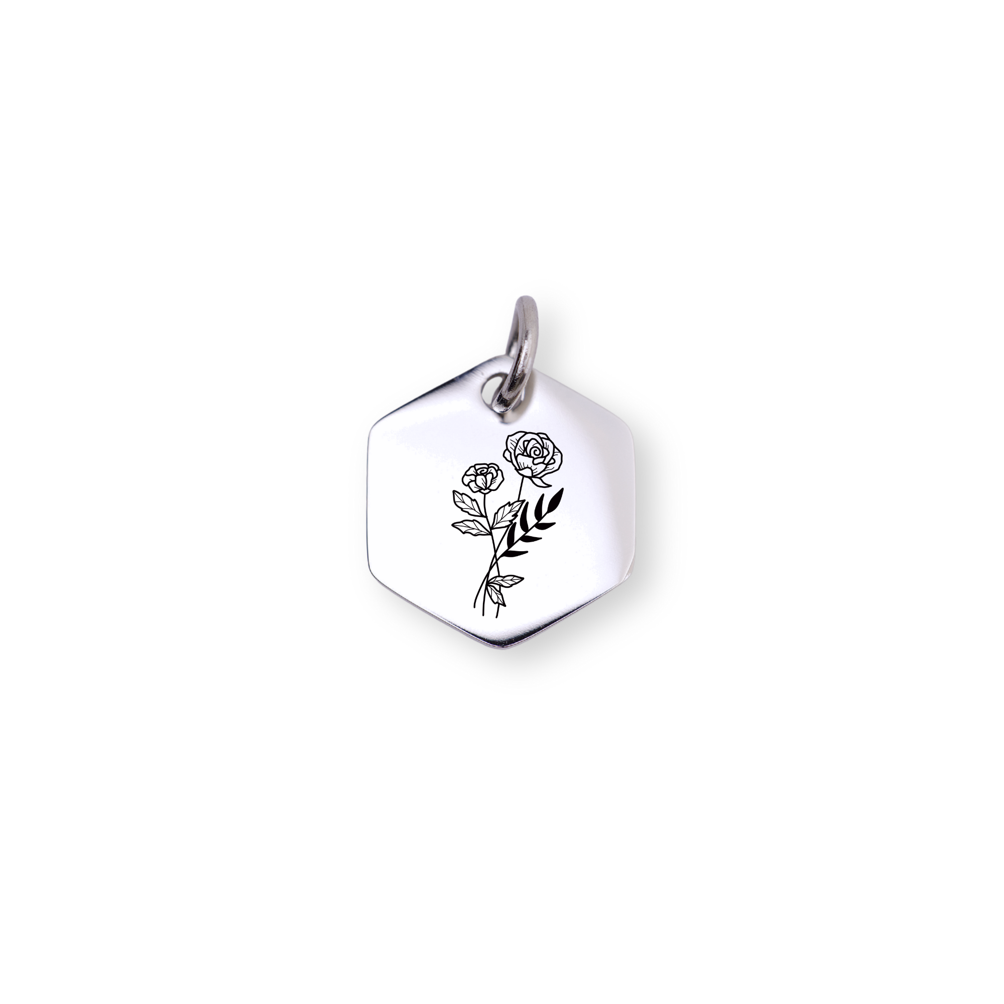 June Birth flower Charm – Rose