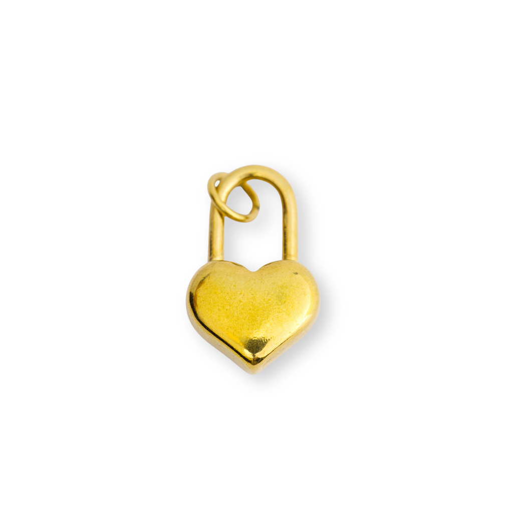 Heart Padlock Charm