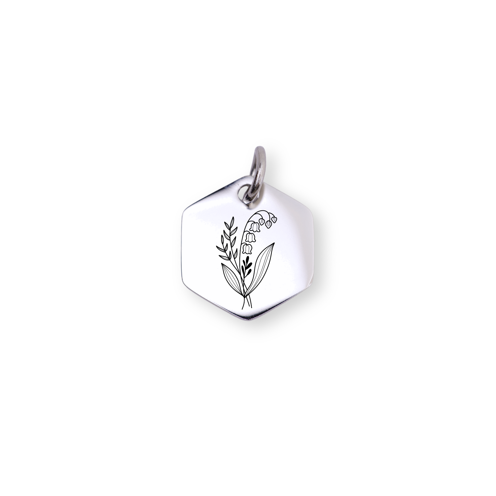 May Birth flower Charm – Lily of the Valley