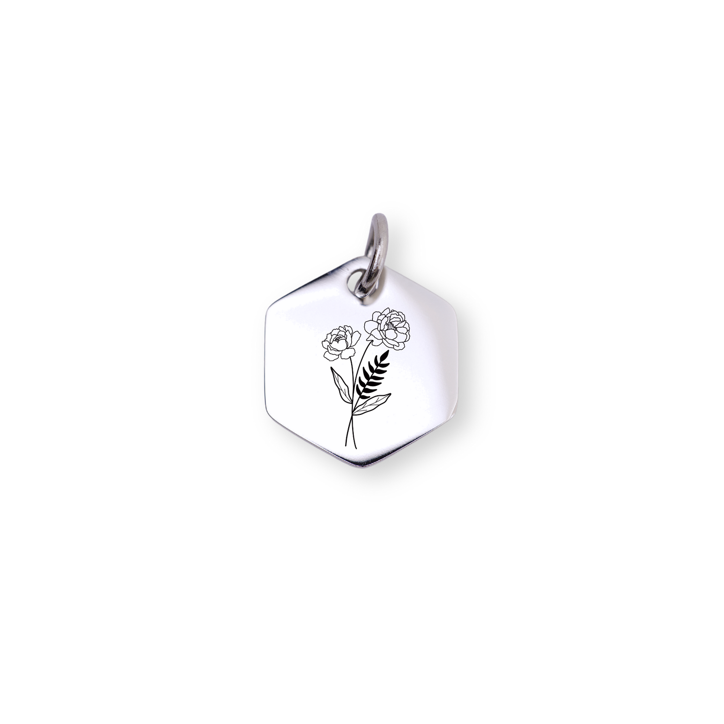 November Birth flower Charm – Peony