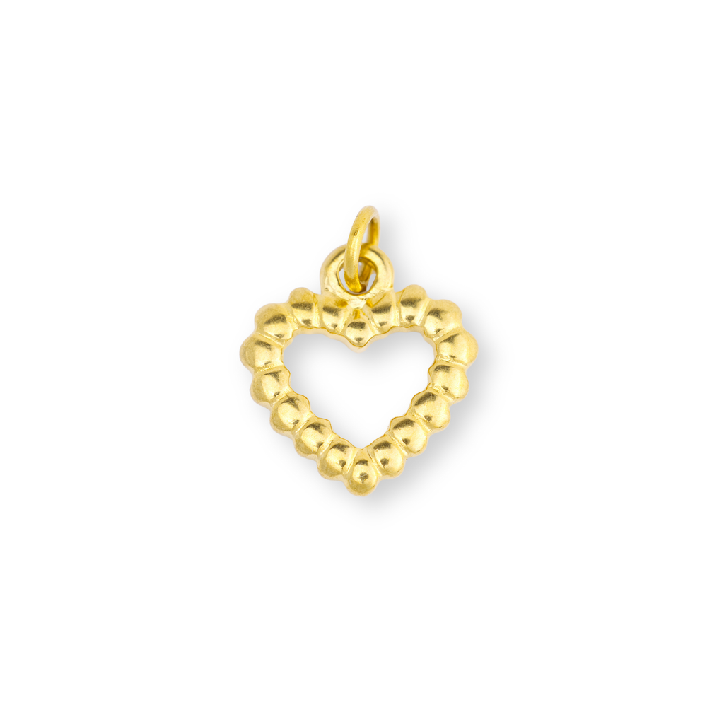 Textured Heart Charm