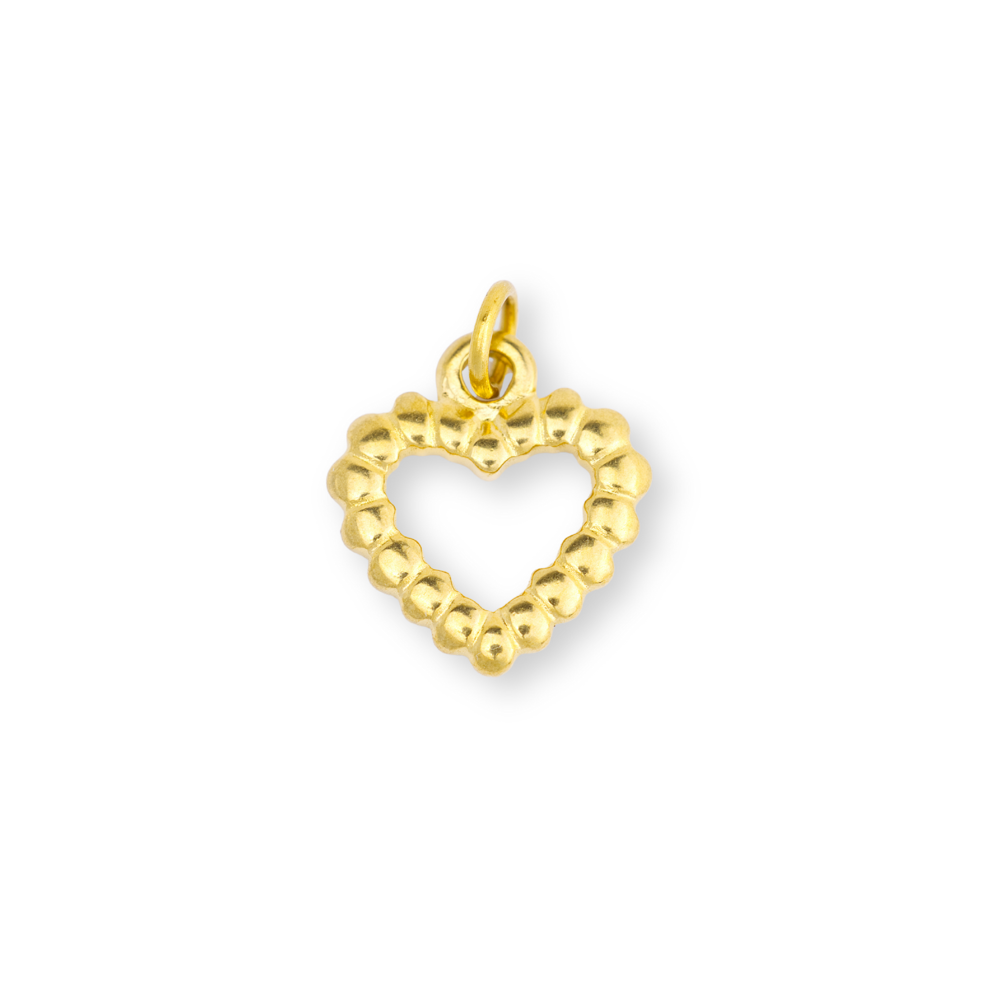 Textured Heart Charm