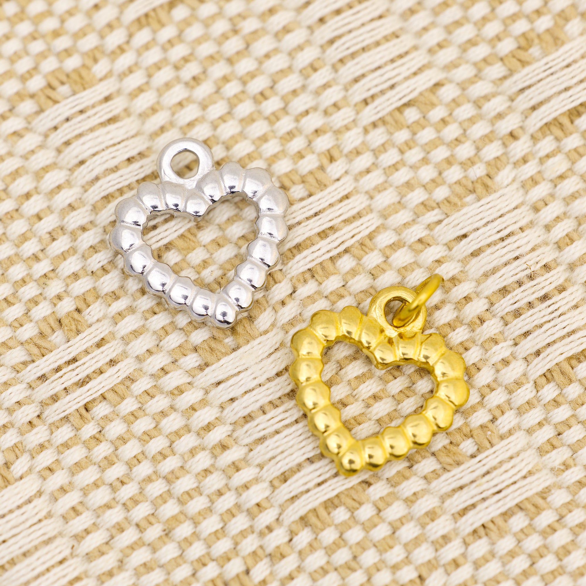 Textured Heart Charm