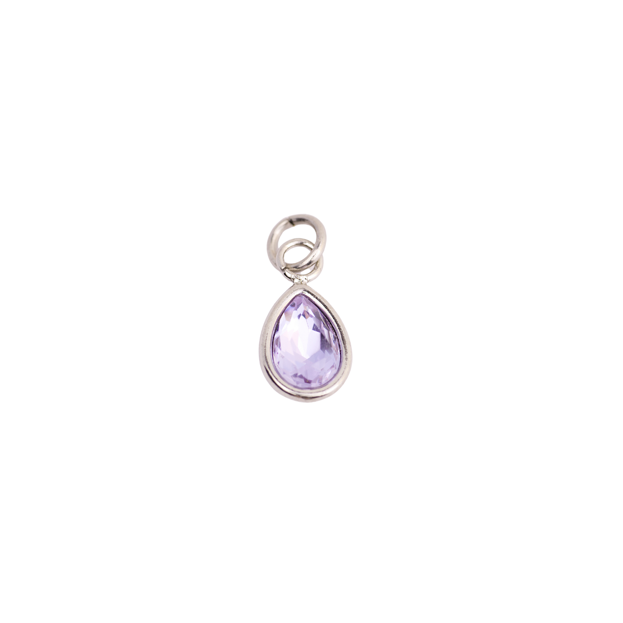 June Alexandrite Teardrop Birthstone Charm